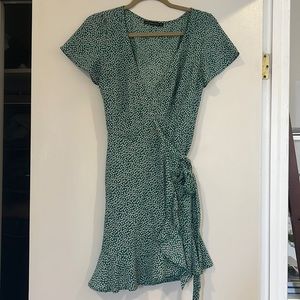 Abercrombie & Fitch Green Wrap dress